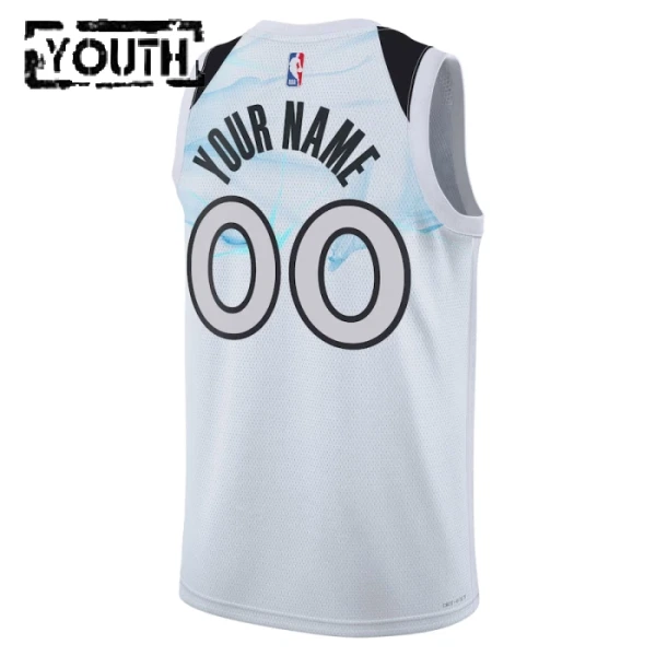 Minnesota Timberwolves Košarkaški dres Djeca City Edition 2024/25 Swingman Prilagođeno Bijela