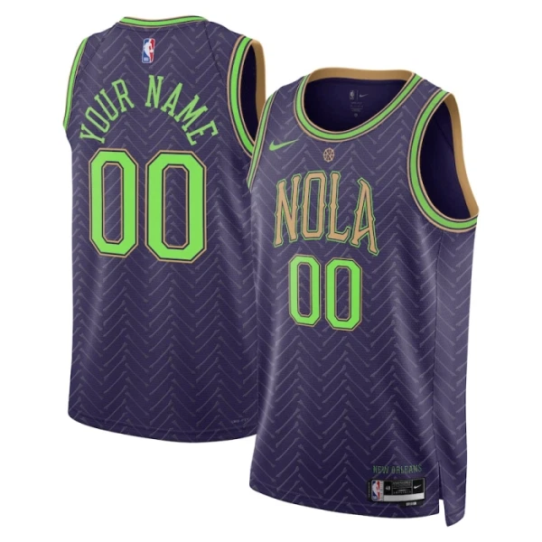 New Orleans Pelicans Košarkaški dres City Edition 2024/25 Swingman Prilagođeno Ljubičasta
