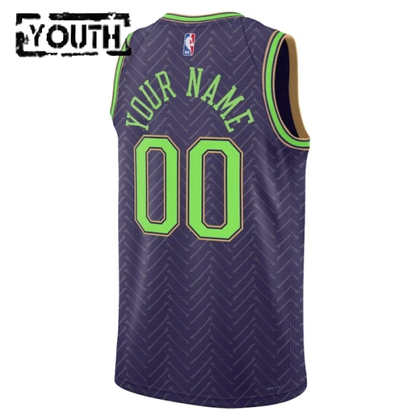 New Orleans Pelicans Košarkaški dres Djeca City Edition 2024/25 Swingman Prilagođeno Ljubičasta