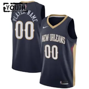 New Orleans Pelicans Košarkaški dres Djeca Icon Edition Swingman Prilagođeno Navy
