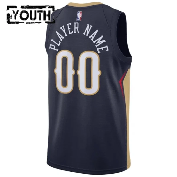 New Orleans Pelicans Košarkaški dres Djeca Icon Edition Swingman Prilagođeno Navy