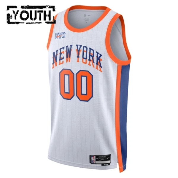 New York Knicks Košarkaški dres Djeca City Edition 2024/25 Swingman Prilagođeno Bijela