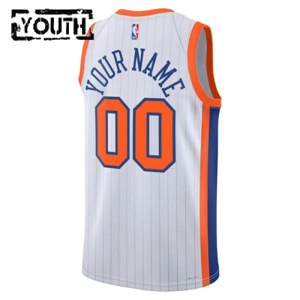 New York Knicks Košarkaški dres Djeca City Edition 2024/25 Swingman Prilagođeno Bijela