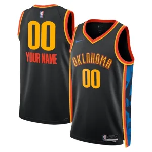 Oklahoma City Thunder Košarkaški dres City Edition 2024/25 Swingman Prilagođeno Crna