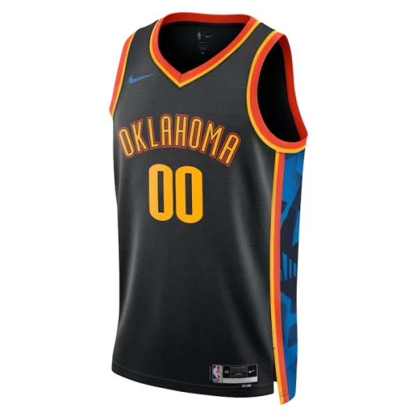 Oklahoma City Thunder Košarkaški dres City Edition 2024/25 Swingman Prilagođeno Crna