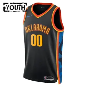 Oklahoma City Thunder Košarkaški dres Djeca City Edition 2024/25 Swingman Prilagođeno Crna