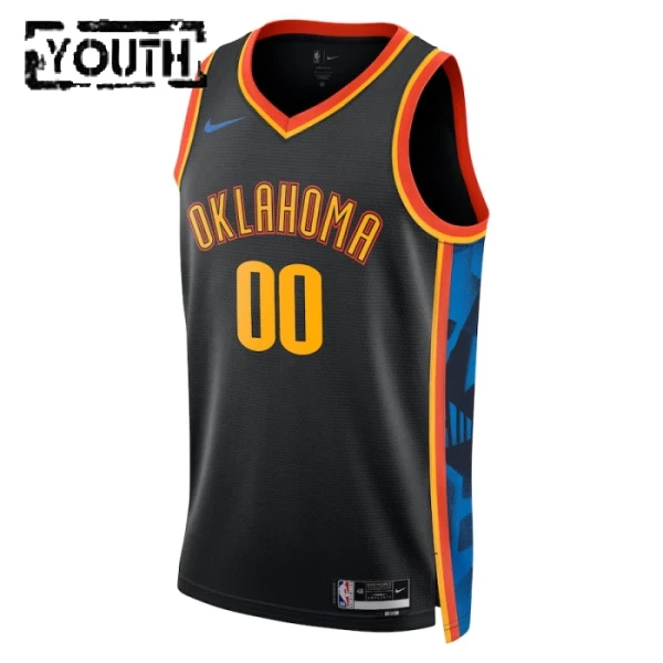Oklahoma City Thunder Košarkaški dres Djeca City Edition 2024/25 Swingman Prilagođeno Crna