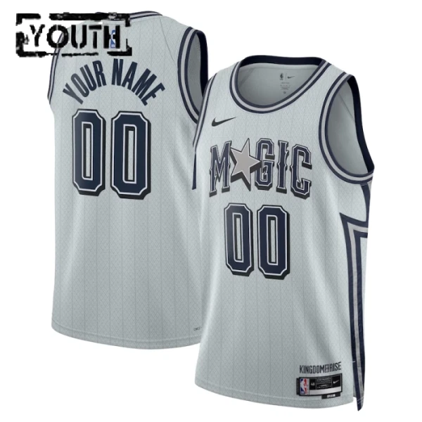 Orlando Magic Košarkaški dres Djeca City Edition 2024/25 Swingman Prilagođeno Siva