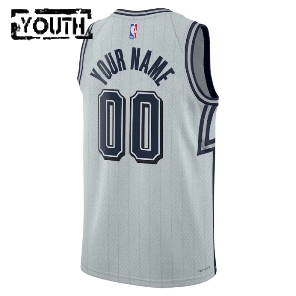 Orlando Magic Košarkaški dres Djeca City Edition 2024/25 Swingman Prilagođeno Siva