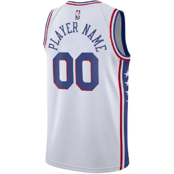 Philadelphia 76ers Košarkaški dres Association Edition Swingman Prilagođeno Bijela
