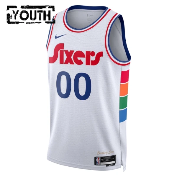 Philadelphia 76ers Košarkaški dres Djeca City Edition 2024/25 Swingman Prilagođeno Bijela