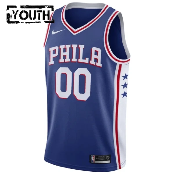 Philadelphia 76ers Košarkaški dres Djeca Icon Edition Swingman Prilagođeno Plava