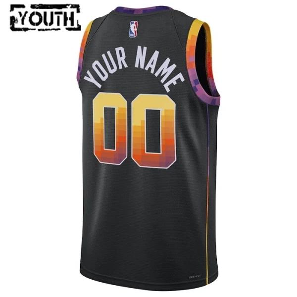 Phoenix Suns Košarkaški dres Djeca Statement Edition Swingman Prilagođeno Crna