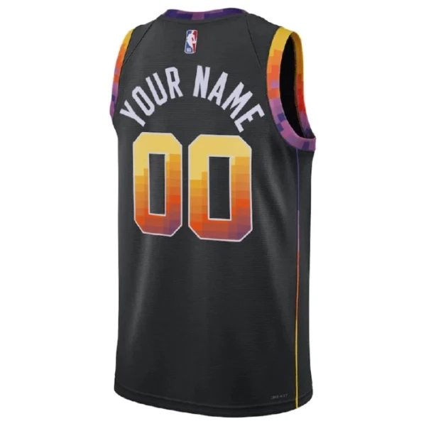 Phoenix Suns Košarkaški dres Statement Edition Swingman Prilagođeno Crna