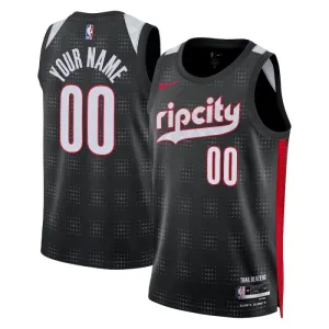 Portland Trail Blazers Košarkaški dres City Edition 2024/25 Swingman Prilagođeno Crna