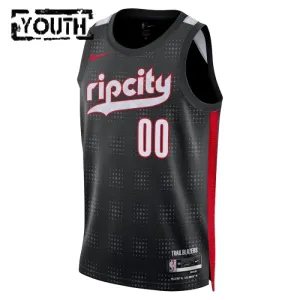 Portland Trail Blazers Košarkaški dres Djeca City Edition 2024/25 Swingman Prilagođeno Crna
