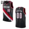 Portland Trail Blazers Košarkaški dres Djeca Icon Edition Swingman Prilagođeno Crna