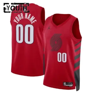 Portland Trail Blazers Košarkaški dres Djeca Statement Edition Swingman Prilagođeno Crvena