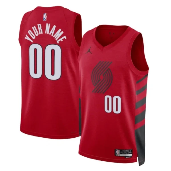 Portland Trail Blazers Košarkaški dres Statement Edition Swingman Prilagođeno Crvena