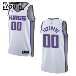 Sacramento Kings Košarkaški dres Djeca Association Edition Swingman Prilagođeno Bijela