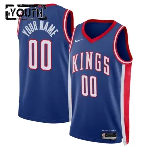 Sacramento Kings Košarkaški dres Djeca City Edition 2024/25 Swingman Prilagođeno Plava