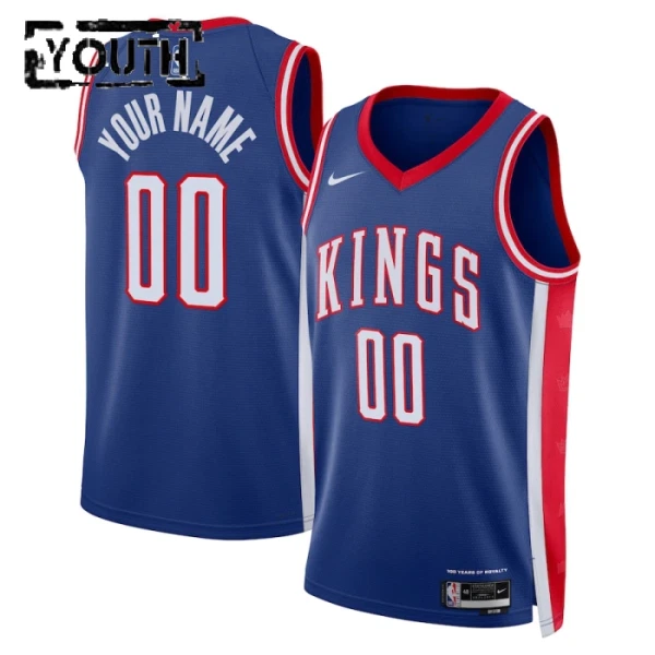 Sacramento Kings Košarkaški dres Djeca City Edition 2024/25 Swingman Prilagođeno Plava
