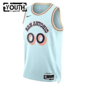 San Antonio Spurs Košarkaški dres Djeca City Edition 2024/25 Swingman Prilagođeno Plava