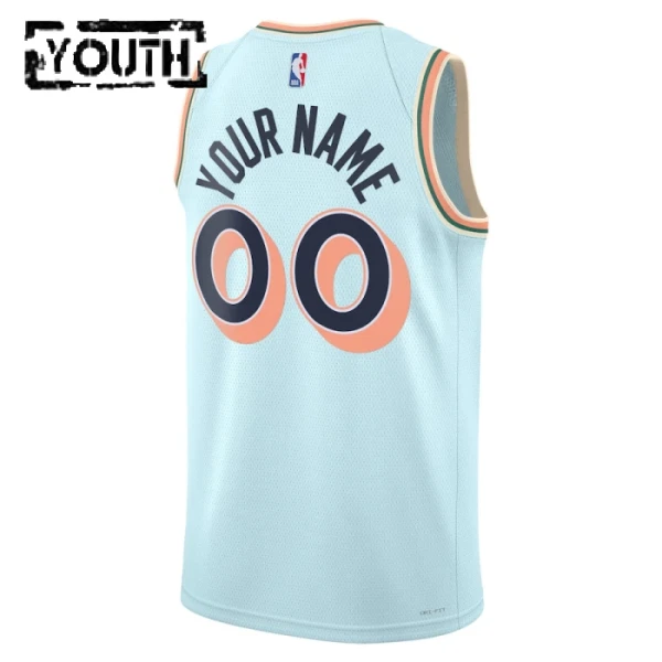 San Antonio Spurs Košarkaški dres Djeca City Edition 2024/25 Swingman Prilagođeno Plava