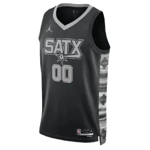San Antonio Spurs Košarkaški dres Statement Edition Swingman Prilagođeno Crna