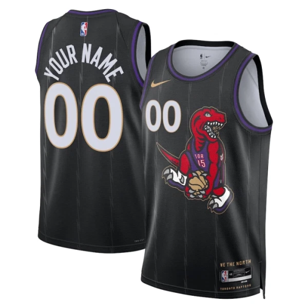 Toronto Raptors Košarkaški dres City Edition 2024/25 Swingman Prilagođeno Crna