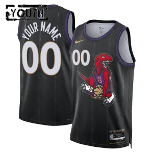 Toronto Raptors Košarkaški dres Djeca City Edition 2024/25 Swingman Prilagođeno Crna