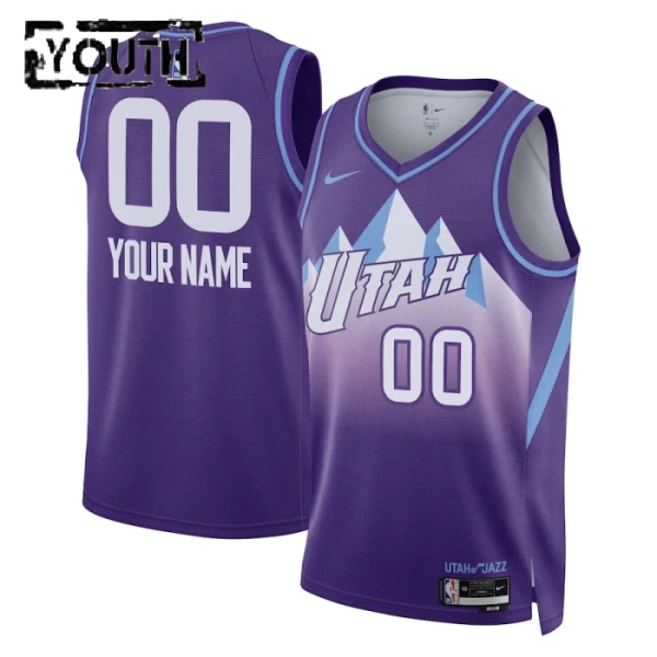 Utah Jazz Košarkaški dres Djeca City Edition 2024/25 Swingman Prilagođeno Ljubičasta
