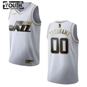 Utah Jazz Košarkaški dres Djeca Golden Edition Swingman Prilagođeno Bijela Utah Jazz Košarkaški dres Djeca Golden Edition Swingman Prilagođeno Bijela