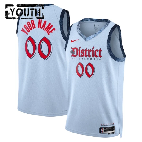 Washington Wizards Košarkaški dres Djeca City Edition 2024/25 Swingman Prilagođeno Plava