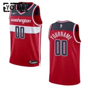 Washington Wizards Košarkaški dres Djeca Icon Edition Swingman Prilagođeno Crvena