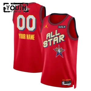 All-Star 2025 Košarkaški dres Djeca Swingman Prilagođeno Crvena