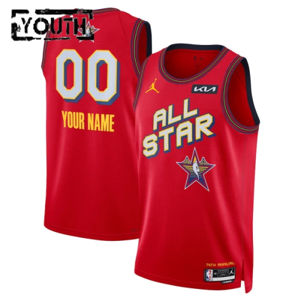 All-Star 2025 Košarkaški dres Djeca Swingman Prilagođeno Crvena All-Star 2025 Košarkaški dres Djeca Swingman Prilagođeno Crvena
