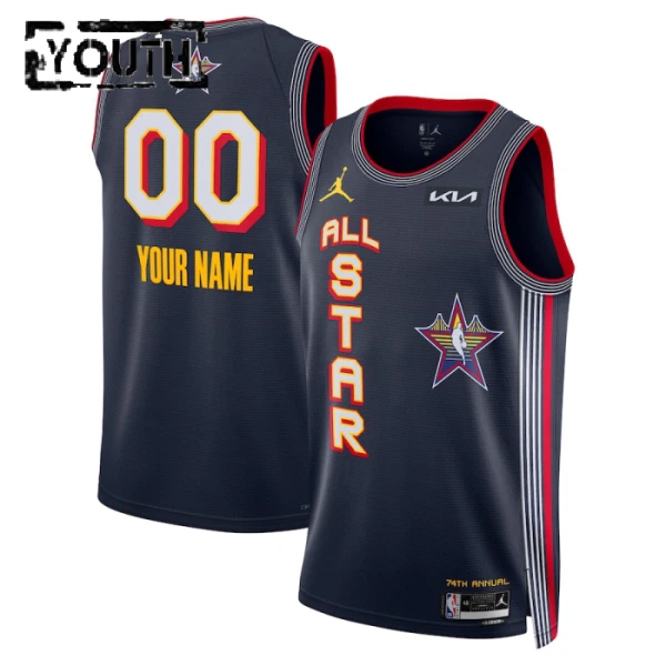 All-Star 2025 Košarkaški dres Djeca Swingman Prilagođeno Navy