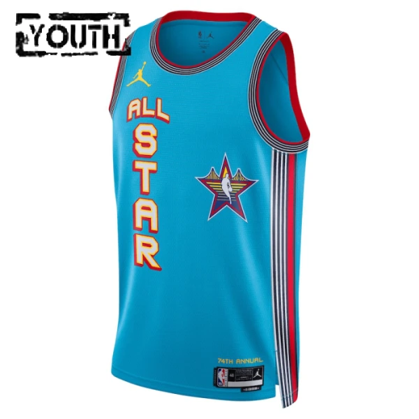 All-Star 2025 Košarkaški dres Djeca Swingman Prilagođeno Plava
