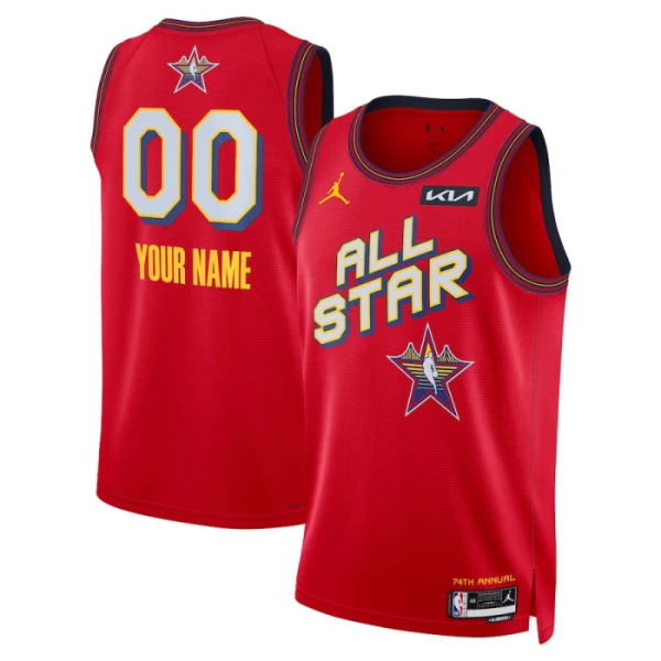 All-Star 2025 Košarkaški dres Swingman Prilagođeno Crvena